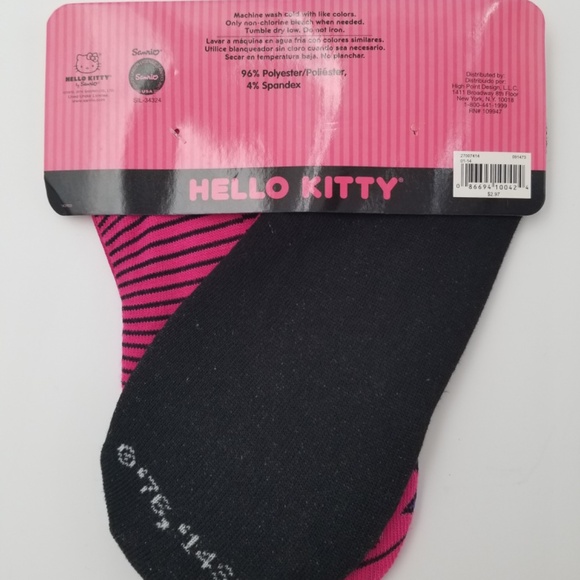 Lot of 4- Hello Kitty Women's Slipper Socks 2 Pair Packs. (Shoe Size 4-10) New - Picture 5 of 13